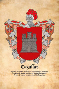 Escudo heráldico del apellido CAZALLAS