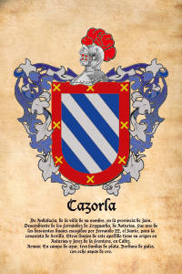 Escudo heráldico del apellido CAZORLA