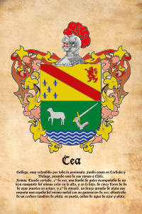 Escudo heráldico del apellido CEA
