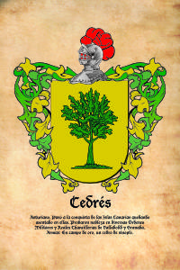 Escudo heráldico del apellido CEDRES