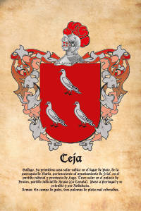 Escudo heráldico del apellido CEJA