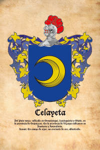 Escudo heráldico del apellido CELAYETA