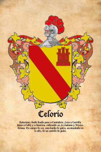 Escudo heráldico del apellido CELORIO