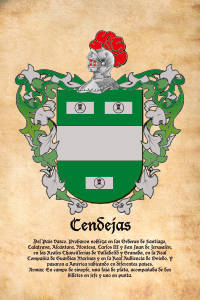 Escudo heráldico del apellido CENDEJAS