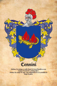 Escudo heráldico del apellido CENNINI