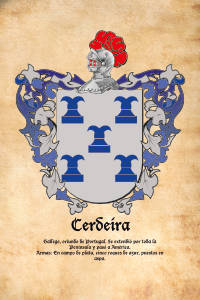 Escudo heráldico del apellido CERDEIRA
