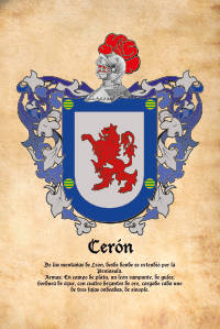 Escudo heráldico del apellido CERON