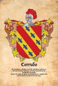 Escudo heráldico del apellido CERRUDO