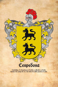 Escudo heráldico del apellido CESPEDOSA