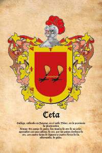 Escudo heráldico del apellido CETA