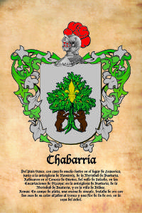 Escudo heráldico del apellido CHABARRIA