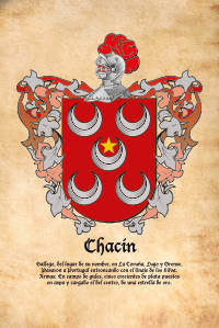 Escudo heráldico del apellido CHACIN