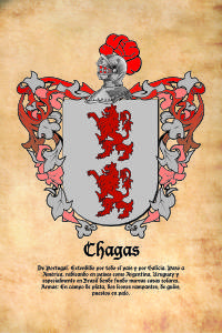Escudo heráldico del apellido CHAGAS