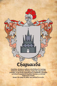 Escudo heráldico del apellido CHAGUACEDA