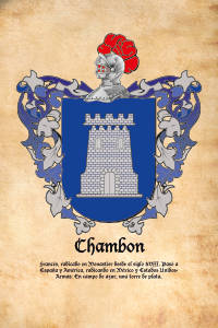 Escudo heráldico del apellido CHAMBON