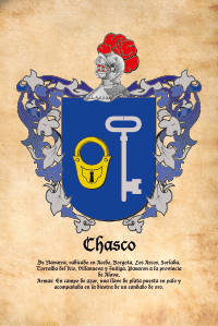 Escudo heráldico del apellido CHASCO