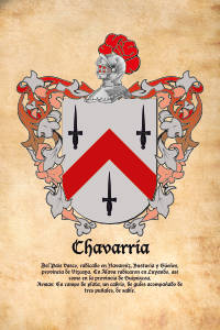 Escudo heráldico del apellido CHAVARRIA
