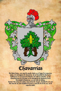 Escudo heráldico del apellido CHAVARRIAS