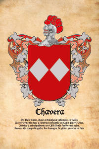 Escudo heráldico del apellido Chavera