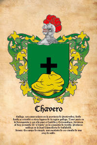 Escudo heráldico del apellido CHAVERO