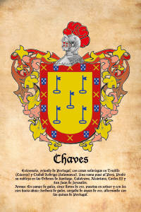 Escudo heráldico del apellido CHAVES