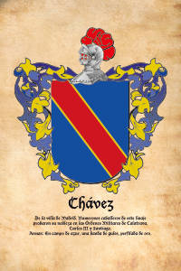 Escudo heráldico del apellido CHAVEZ