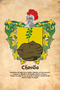 Escudo heráldico del apellido CHAVIDA