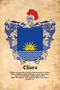 Escudo heráldico del apellido Chiara