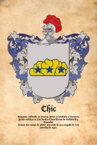 Escudo heráldico del apellido CHIC