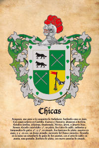 Escudo heráldico del apellido Chicas