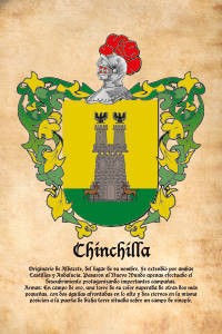 Escudo heráldico del apellido CHINCHILLA