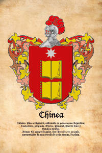 Escudo heráldico del apellido CHINEA