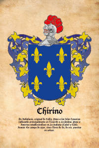 Escudo heráldico del apellido CHIRINO