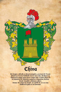 Escudo heráldico del apellido CHIVA