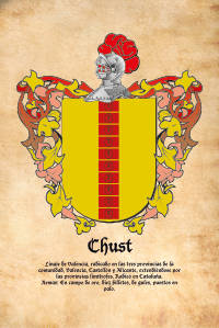 Escudo heráldico del apellido CHUST