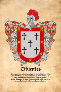 Escudo heráldico del apellido CIFUENTES