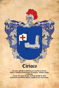 Escudo heráldico del apellido CIRIACO