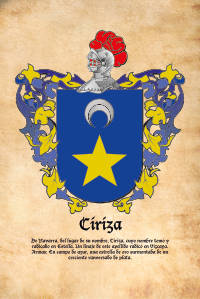 Escudo heráldico del apellido CIRIZA