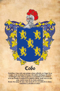 Escudo heráldico del apellido COBO