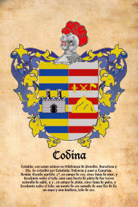 Escudo heráldico del apellido CODINA