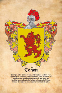 Escudo heráldico del apellido COHEN
