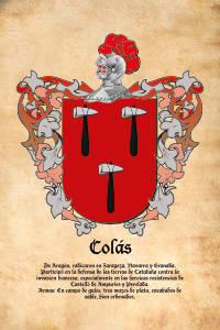 Escudo heráldico del apellido COLAS
