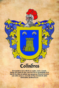 Escudo heráldico del apellido COLINDRES