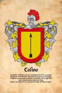 Escudo heráldico del apellido COLINO