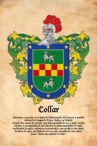 Escudo heráldico del apellido COLLAR