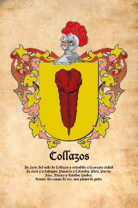 Escudo heráldico del apellido COLLAZOS