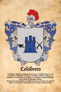 Escudo heráldico del apellido COLODRERO