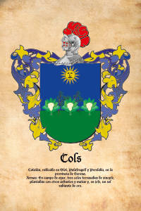 Escudo heráldico del apellido COLS