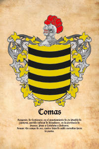 Escudo heráldico del apellido COMAS