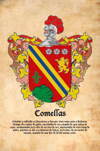 Escudo heráldico del apellido COMELLAS